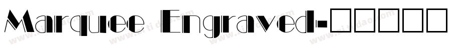 Marquee Engraved字体转换